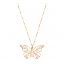 Swarovski NECKLACE BUTTERFLY PINK PENDANT