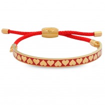BRATARA HALCYON DAYS HEART RED &GOLD