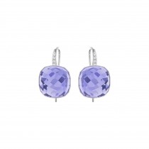 Cercei Swarovski Dot Blue