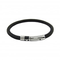 Bratara Emporio Armani RUBBER INLAY BLACK  EGS1624001
